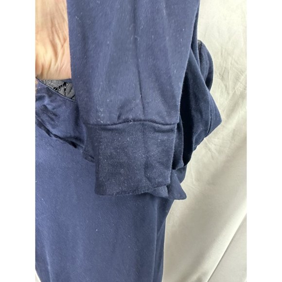 Evy’s Tree Maggie In Ink Navy Pullover Shirt with black lace size 1x - Picture 4 of 5